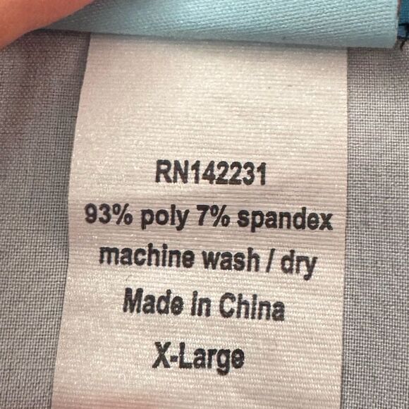 Ripskirt Hawaii Maui Moonlight Blue Floral Print Wrap Mini Skirt XL - Picture 7 of 7